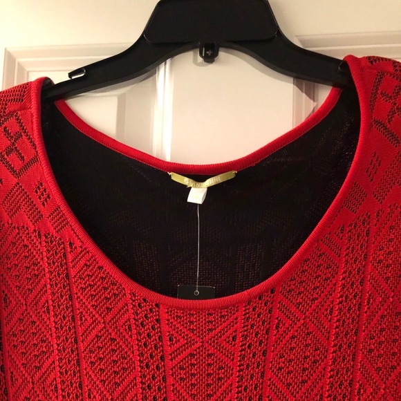 Gianni Bini Red City Shore Knit Dress - Picture 7 of 13